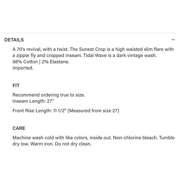 Rails Sunset crop slim flare Tidal Wave - Picture 4 of 4
